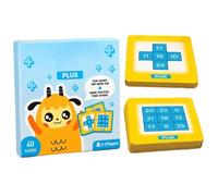Adition Learning Math Game Set - Early Education for Kids Classroom Preescolares | 10x10cm Interactive Arithmetic with Flash Card, Practice Counting Number Skill Toy for Home School Activity Kit