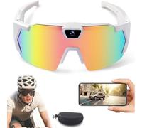 Adius 4K HD Sports Glasses with Camera, Baseball Camera Glasses, Video Recording, with 64GB Memory, Action Sports for Men Women Cycling Hiking (Colorful-A)