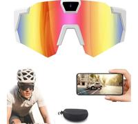 Adius 4K HD Sports Glasses with Camera, Baseball Camera Glasses, Video Recording, with 64GB Memory, Action Sports for Men Women Cycling Hiking (Colorful-B)