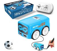 Adius Magic RC Mini Bus, Magic Follows Line Car, 2.4GHz, Gestures Follow Small Vehicle Automatic Avoidance Patrol Line Driving Desktop Toy Car, for Ages 5 6 7 8 Boys & Girls (Blue)