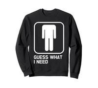 Adivina lo Que Necesito Divertido baño baño Humor diseño Sudadera
