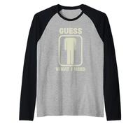 Adivina Lo Que Necesito Misterio Humor Icon Texto Camiseta Manga Raglan
