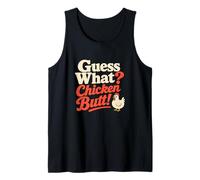 Adivina qué Chiste Divertido de Pollo a Tope Camiseta sin Mangas