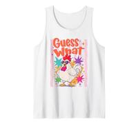 Adivina qué Pollo Divertido Gallo Gafas de Sol Camiseta sin Mangas