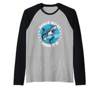 Adivina qué Semana es - Shark Lover Ocean Marine Biology Camiseta Manga Raglan