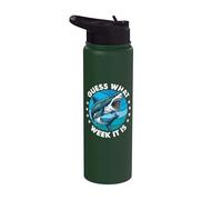 Adivina qué semana es - Shark Lover Ocean Marine Biology Stainless Steel Insulated Water Bottle