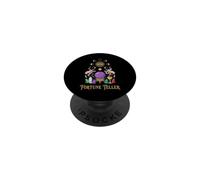 Adivino Bola de Cristal Halloween Psíquico PopSockets PopGrip Adhesivo