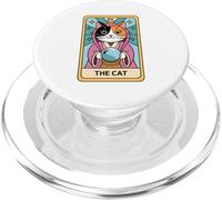 Adivino Calico Cat The Cat Tarot Card PopSockets PopGrip para MagSafe