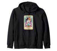Adivino Calico Cat The Cat Tarot Card Sudadera con Capucha