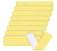 Adiwo 8 Pcs Kärcher Almohadillas de Microfibra, Kärcher Almohadillas de repuesto para aspiradora, Almohadillas de Limpieza, Compatible con Kärcher WV2 WV5 WV6 (Amarillo)
