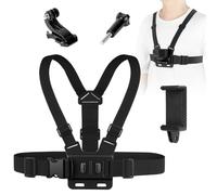 Adiwo Arnés de Pecho Ajustable, para Cámara Deportiva de Acción,Rendimiento Elástica Correa Ajustable, Accesorios Compatible con GoPro y Otras Cámara de Acción