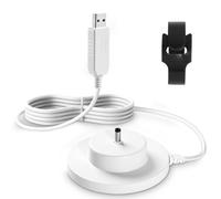 Adiwo Cargador para Tonies, 9V Base de Carga Original para Toniebox, 1.8M USB Cable con Base, Compatible con Tonie Box Audio Player (Blanco USB)