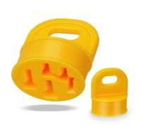 Adiwo Funda Protectora de Contacto para Batería, Protector de Contacto para Baterías Bosch E-Bike, 2pcs Amarillo E-Bike Pin Protector, Cubierta para Protección contra la Lluvia el Polvo la Corrosión