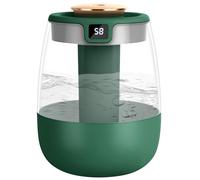 Adiwo Humidificadore, 1.8L Humidificador de Silencioso para Bebes, Doble Cámara con Pantalla de Humedad Inteligente, Tres Modos, con Luz Nocturna y Lámpara Esterilizadora UV,Alimentado por USB,Verde