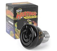 Adiwo Lámpara de Calor para Reptiles, E27 60W Bombilla de Calor Infrarroja de Cerámica, 220V Negro Bombillas de calefacción para Reptiles Vida 20.000 Horas para Anfibio, Lagartos, Tortuga, Serpiente