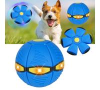 Adiwo Pelotas Juguete para Perros, Bola Platillo Volador para Mascotas con 6 Tipos de Luces, Bola Mágica Deformación, Frisbee Ball Juguete para Entrenamiento Deportivo al Aire Libre Perros Pequeños