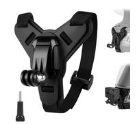 Adiwo Soporte para Casco de Moto, Cámara Soporte Acción, fijación Segura, Accesorios Casco, Cámara de Acción Accesorios, para fotografía de Ciclismo