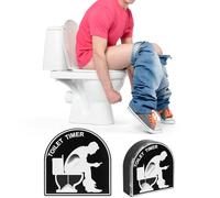Adiwo Temporizador de Inodoro, 3 Minutos Reloj de Arena para Taburete de Inodoro, Temporizador de Cepillado de Niños, Reloj de Arena para Inodoro Creativo, Regalos Divertidos para Hombres Marido Papá