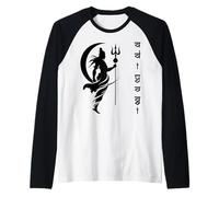 Adiyogi Lord Shiva Maha Shivratri Hindu Hinduism Gods om Camiseta Manga Raglan