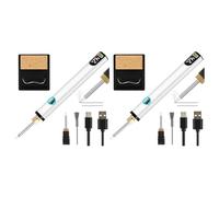 Adiythbm Kit de quemador de rosca recargable con pantalla digital para | La batería de litio recargable alimenta más de 100 operaciones; la pantalla LCD digital muestra la potencia y el tiempo de