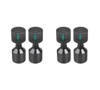 Adiythbm Pasadores de dos agujeros de anodizados en negro | Los pines anodizados en negro ofrecen una alineación precisa para conjuntos de con consistencia de longitud confiable.