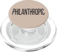Adjetivo filantrópico de una Sola Palabra Disfraz de Halloween Simple PopSockets PopGrip para MagSafe
