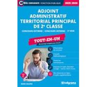 Adjoint Administratif Territorial Principal De 2e Classe - Tout-en-un