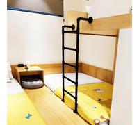 Adjuble - Escalera de escape para áticos y sótanos, litera de 45 a 77 pulgadas, escalera de salida de hierro forjado montada en la pared