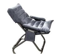 Adjuble - Sillón plegable con Lar Sto, cómodo y moderno para sala de estar, dormitorio, oficina, balcón, color gris, paquete de 1
