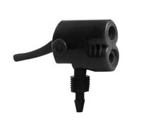 Adjunto de boquilla inflator: válvula de aire de doble propósito de salida grande, parte de la bomba resistente a la corrosión | Adaptador de metal de servicio pesado, control de flujo de aire de prec