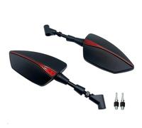 Adjustabale Rearview Rear View Mirrors Side Mirror Compatible with Suzuki VStrom DL650 V-Strom DL1000 V Strom DL 650 1000 1050 XT DL1050 DE(No Logo Red)