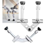 Adjustable 10-180° Aluminum Alloy Right Angle Corner Clamp, Stainless Steel Tube Clamp for Welding, Woodworking & Metalworking(Tca2)