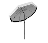 Adjustable 45° Garden Parasol 2m/2.4m/2.8m/3m | UV Protection Waterproof Outdoor Umbrella Sun Shade for Patio Balcony Beach (Green)