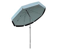 Adjustable 45° Garden Parasol 2m/2.4m/2.8m/3m | UV Protection Waterproof Outdoor Umbrella Sun Shade for Patio Balcony Beach (Green)