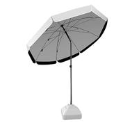 Adjustable 45° Garden Parasol 2m/2.4m/2.8m/3m | UV Protection Waterproof Outdoor Umbrella Sun Shade for Patio Balcony Beach (Green)