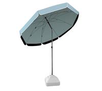 Adjustable 45° Garden Parasol 2m/2.4m/2.8m/3m | UV Protection Waterproof Outdoor Umbrella Sun Shade for Patio Balcony Beach (Green)