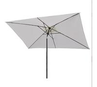 Adjustable 6.5x10 FT Patio Umbrella - Portable Outdoor Shade with Tilt Function Aluminum Pole Ideal for Decks Gardens Balconies - Brown Stylish Sun Protection