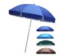 Adjustable 8ft Outdoor Patio Umbrella - Portable Sun-Protective Market Umbrella for Garden Deck & Pool Green - Ideal for Yard Shade & Relaxation