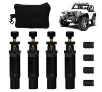Adjustable Air Down Tire Deflators - 4-Piece Set (10-30 PSI), Spin- Auto-Stop Tire Deflator Tool | 4x4 Car Tire Deflation, Rapid Auto Tire Deflator For Quick Use, For Offroad Vehicles