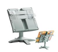 Adjustable Book Holder - Rotating Desk Book Stand For Reading, Portable Height-Adjustable ABS Holder, 3.5" Lift | For Laptop, Bible, Cookbook, Students, School Documents & Piano Scores