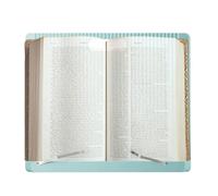 Adjustable Book Stand - 34x24cm Thick PP Desk Holder, Reading Organizer, Portable Student Book Support | Eye-Friendly Desk Bookstand for Home Classroom Office Study Use Learning Reading