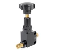 Adjustable Brake Proportioning Valve, Knob Style Brake Bias Valve, 100-1000 PSI Aluminum Pressure Regulator with 1/8-27 NPT Ports for Performance Vehicles and Custom Brake Systems