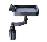 Adjustable Car Cup Holder Tray - Stretchable Multifunction Organizer, Snack Drink Placement, Large Capacity Table Design, Stable Anti-Shake Structure | Practical Interior Convenience Accessor