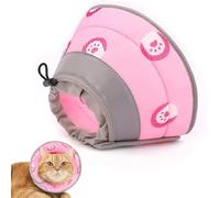 Adjustable Cat Cone Collar | Soft Breathable Protective Neck For Pets Recovery Cats Dogs Kittens Puppies, Lightweight Comfortable Healing Accessory, Prevents Self-Injury, Post- Care, Veterinary