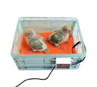 Adjustable Chick Brooder, Waterproof Temperature Box, 11.81x8.58x5.83 Inches Pet Brooder with Soft Cushion, Foldable Poultry Habitat, Brooders Box with Safe Design, Chick Care for Backyard Farmhouse