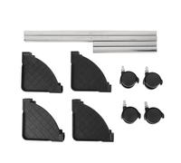 Adjustable Computer Tower Stand with Wheels | Steel PC Case Holder for Floor/Desk/Carpet | 360° Caster Wheels & Locking Brakes