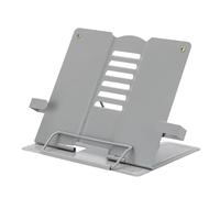 Adjustable Cookbook Stand - Height Desktop Riser and Laptop Holder, Portable Book Holder for Studying, College, Classroom, Library, Living Room, Kitchen, Bedroom, Home Office Reading