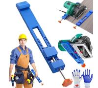 Adjustable Cutting Machine Base Guide, Electric Circular Saw Milling Positioning Clamp, Circular Saw Guide Rail Quick Positioning, Precision Wood Cutting Guide, Saw Guide for Circular Saw (1Pcs)