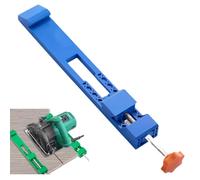 Adjustable Cutting Machine Base Guide-High-Precision Circular Saw Guide Rail with Innovative Clamp System,Compatible with Most Electric Saws,Ideal for Woodworking Professionals and DIY (Blue)