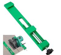 Adjustable Cutting Machine Base Guide-High-Precision Circular Saw Guide Rail with Innovative Clamp System,Compatible with Most Electric Saws,Ideal for Woodworking Professionals and DIY (Green)